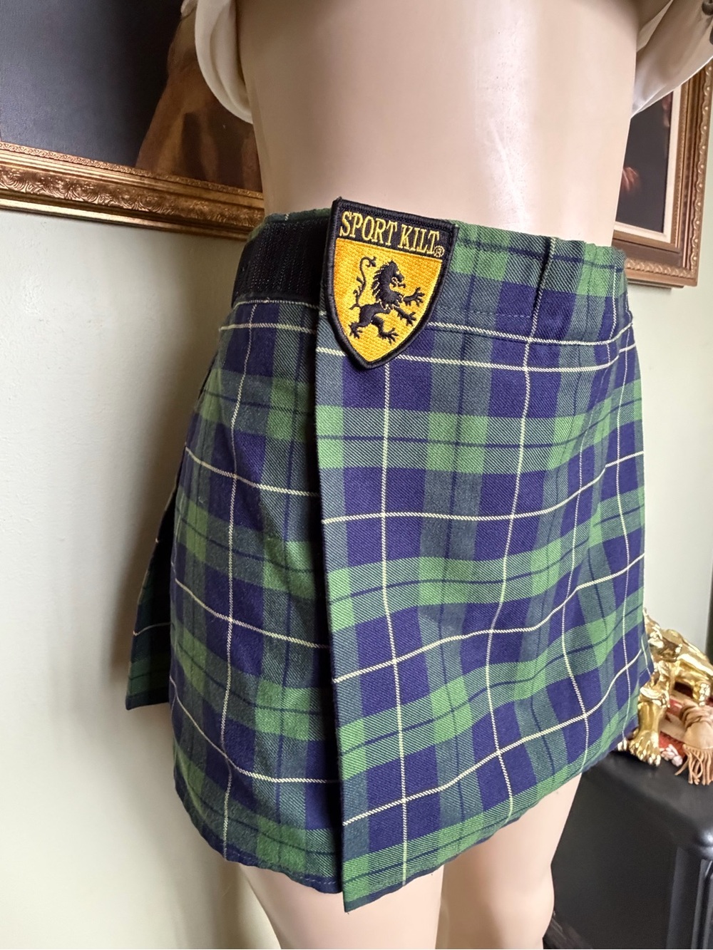 Sport Kilt Plaid Short Skirt Woman’s Size S Preppy Old Money Academia Clueless - Picture 12 of 16